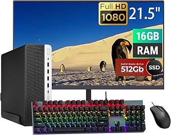 Amazon.com: HP EliteDesk 705 G4 SFF Desktop Computer PC Set